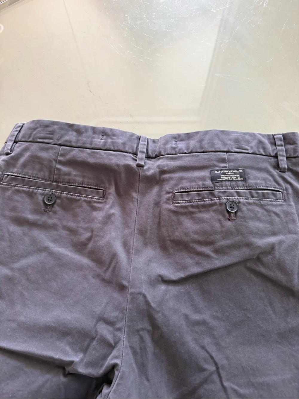 Banana Republic Men's Chinos in Charcoal Black